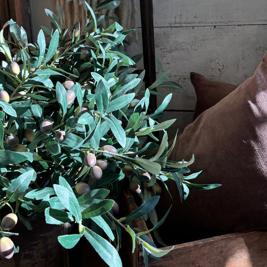 Faux Olive Branch - Green&Black