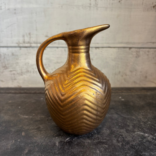Gold Vase w/ Handle