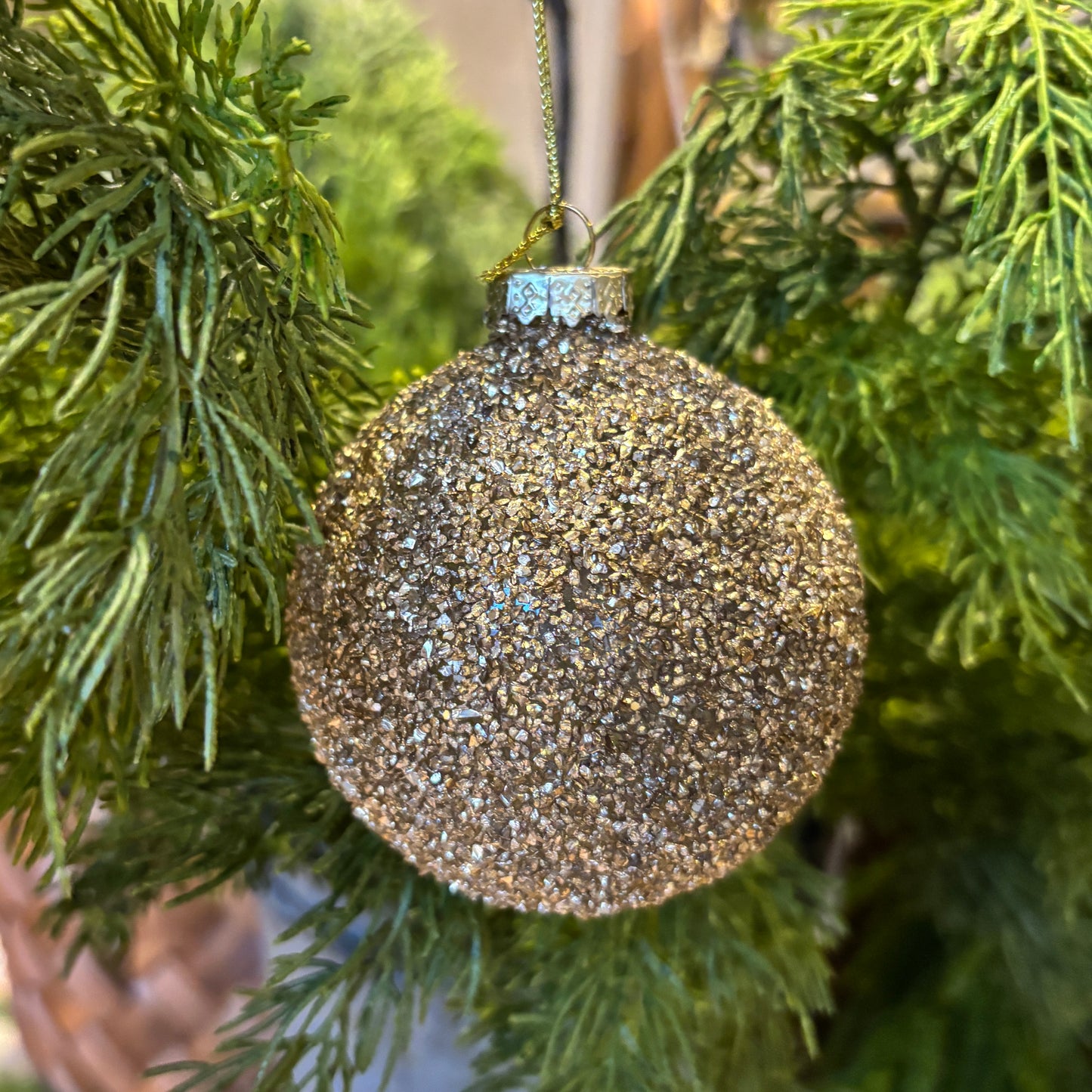 Textured Glass Ornament