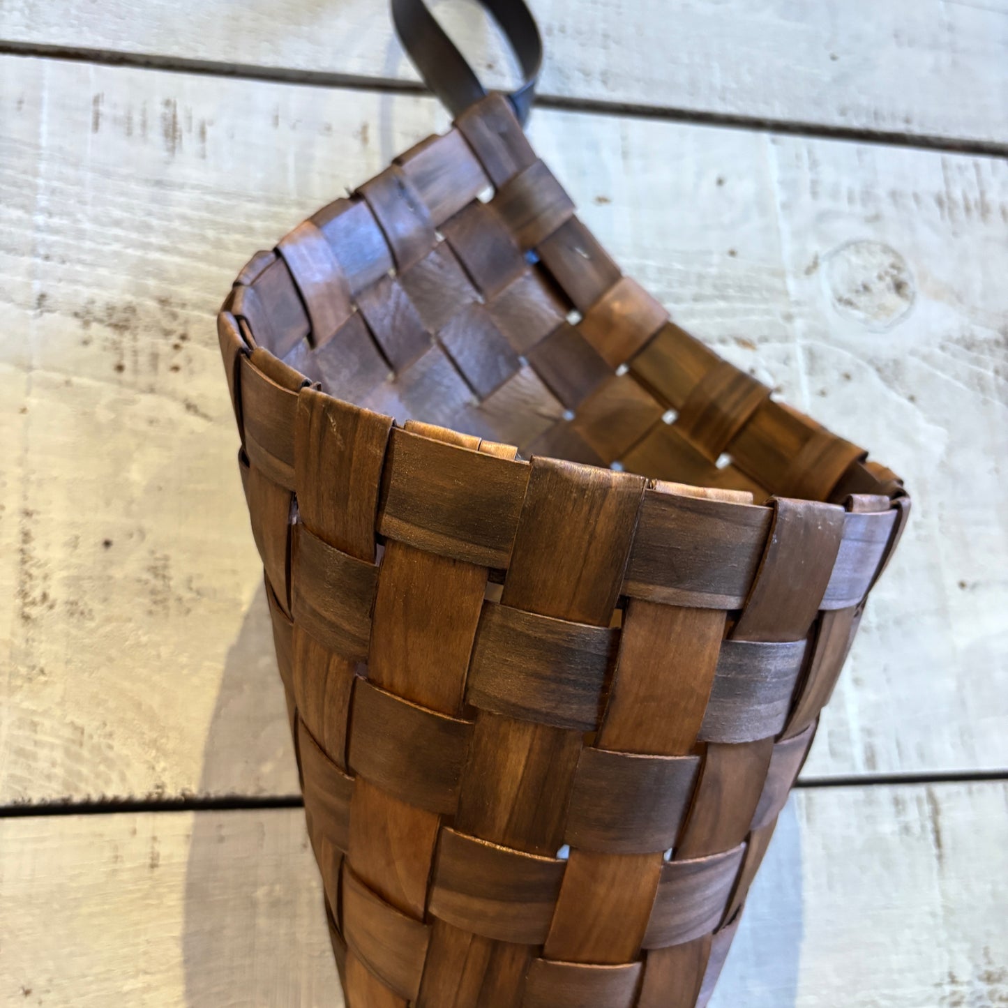 Braided Cone Wall Basket