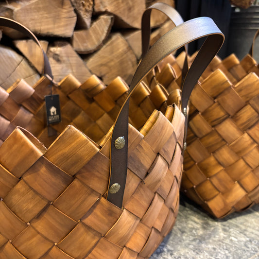Braided Fir Basket w/ Handles