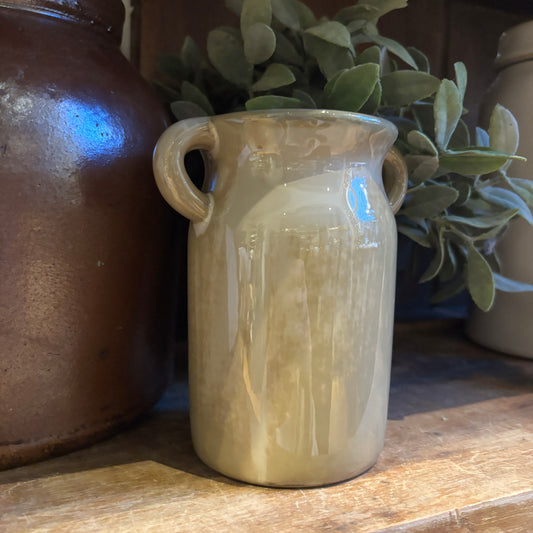 Ceramic Vase w/ Handles - Cream