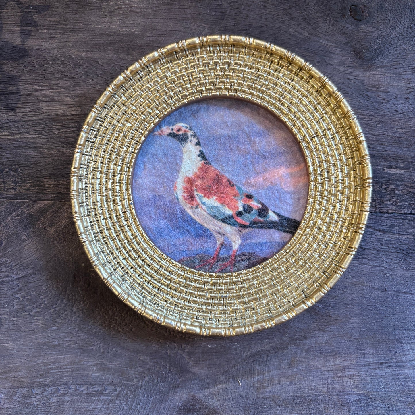 Resin Picture Frame Magnet - Gold Frame