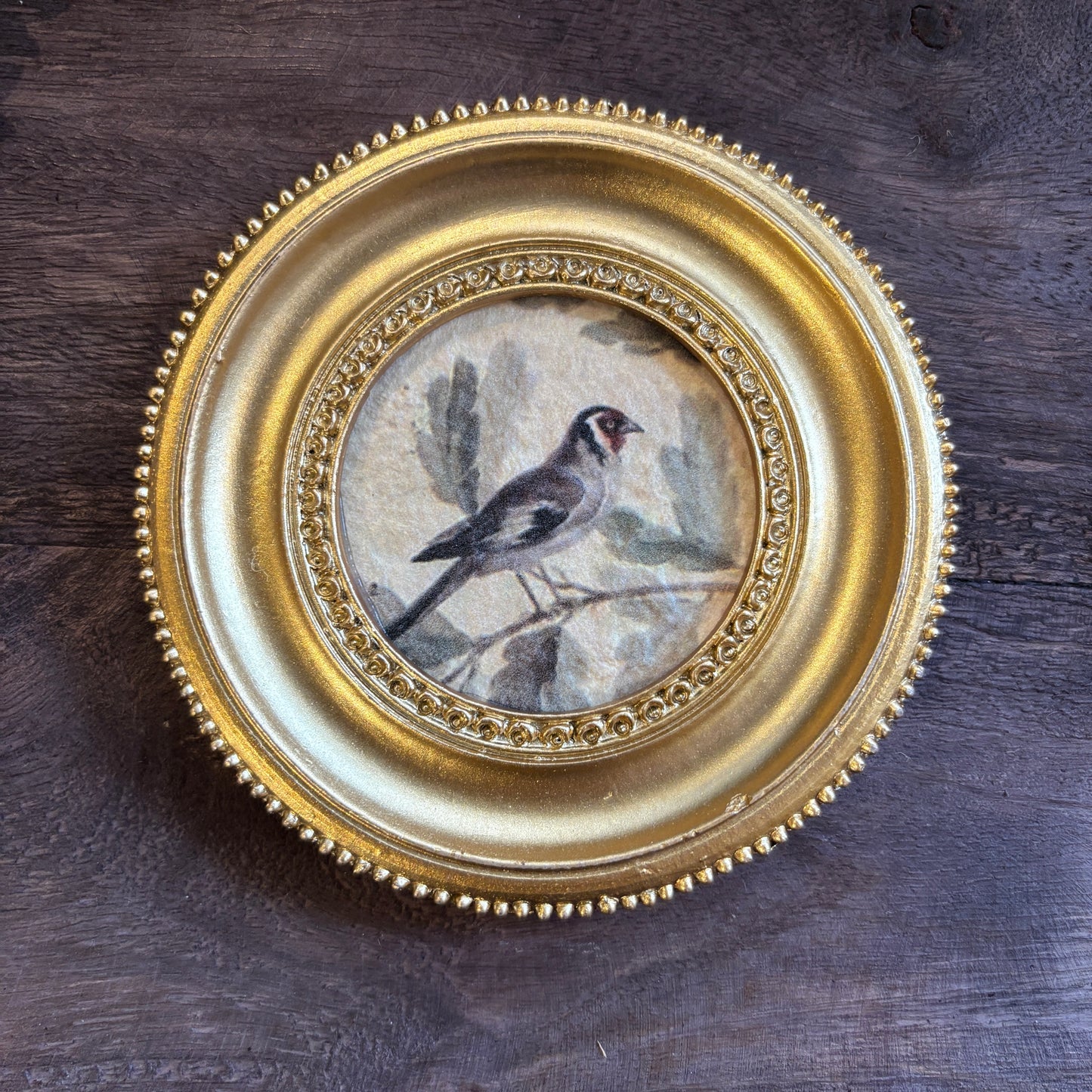 Resin Picture Frame Magnet - Gold Frame