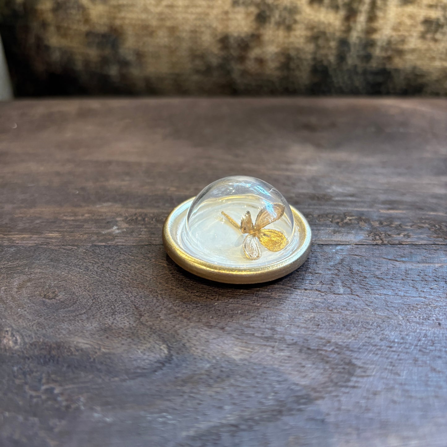 Gold Metal Magnets w/Gold Greenery