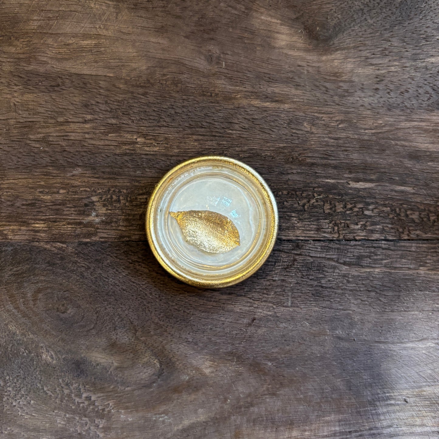 Gold Metal Magnets w/Gold Greenery