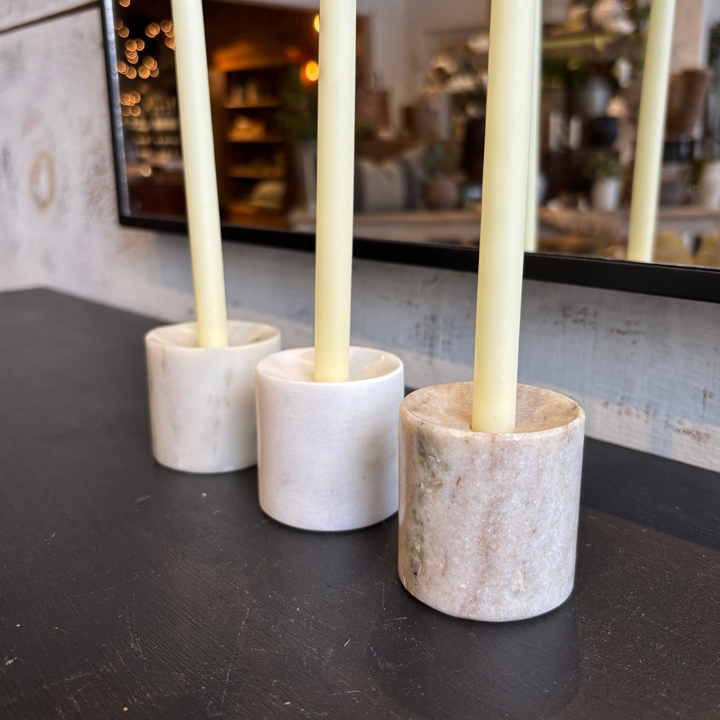 Round Marble 1/2" Taper Holder