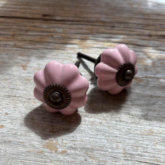 Knob: Ceramic Melon- Pink
