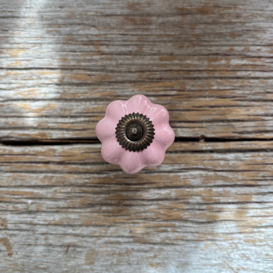 Knob: Ceramic Melon- Pink