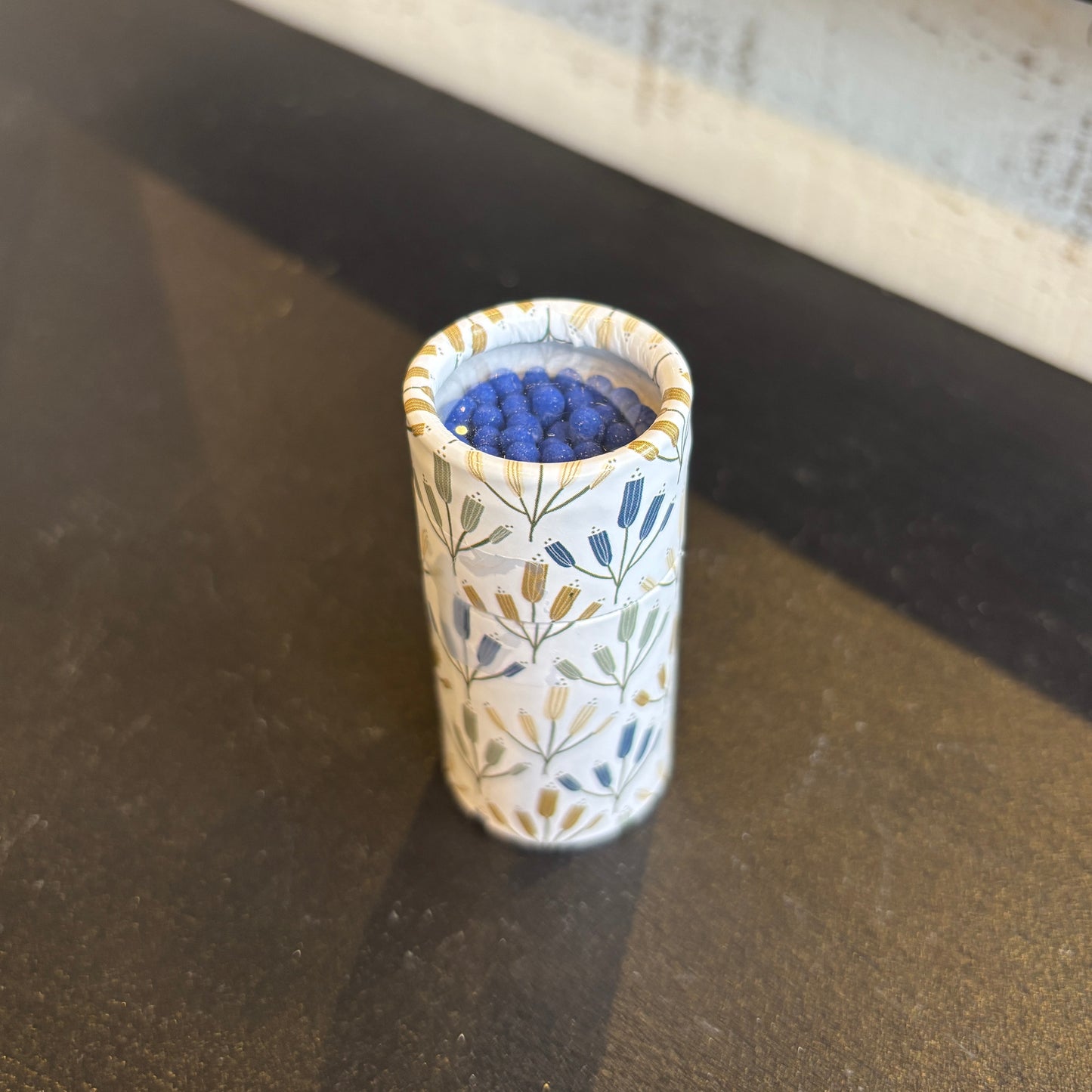 Floral Matches w/Round Container