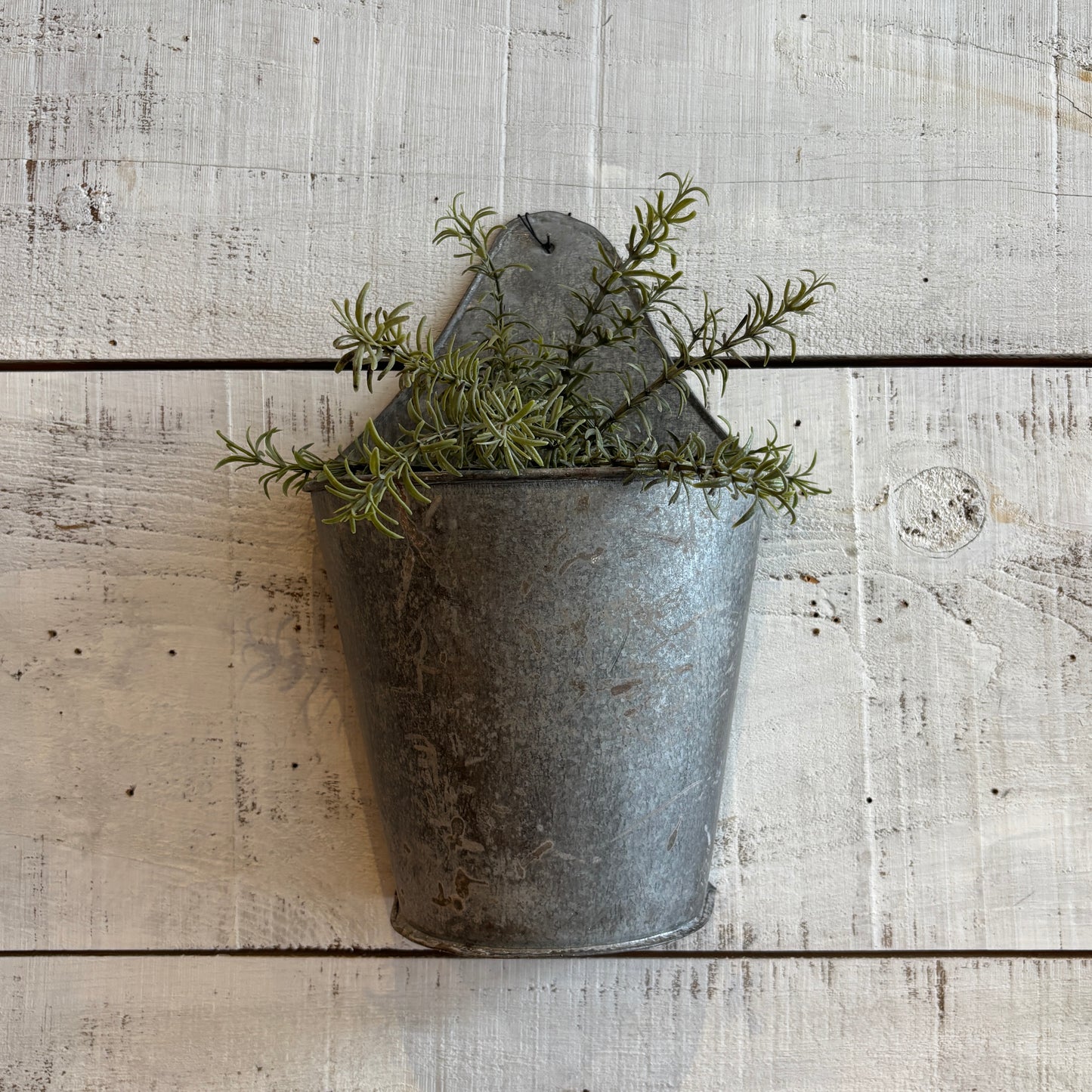 Recycled Iron Hanging Wall Vase