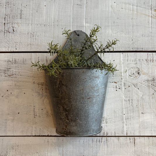 Recycled Iron Hanging Wall Vase