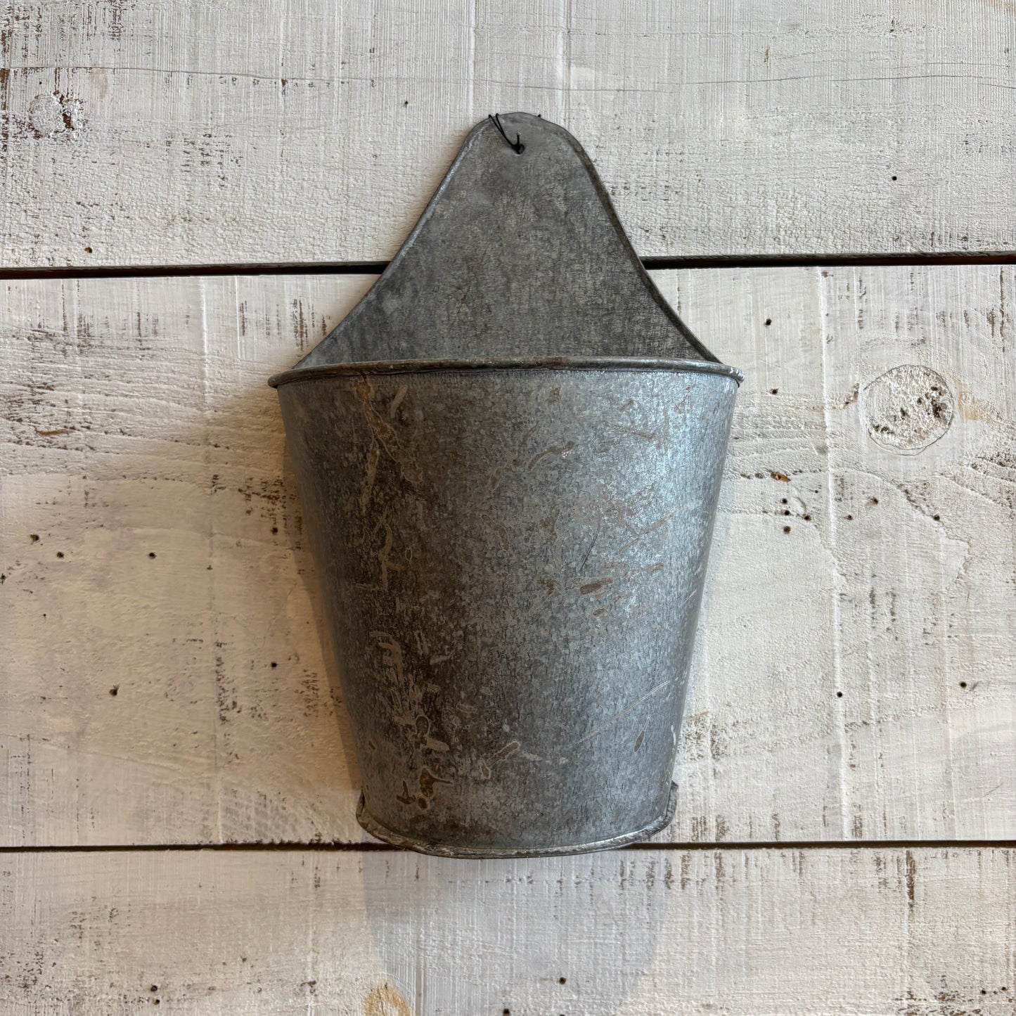 Recycled Iron Hanging Wall Vase