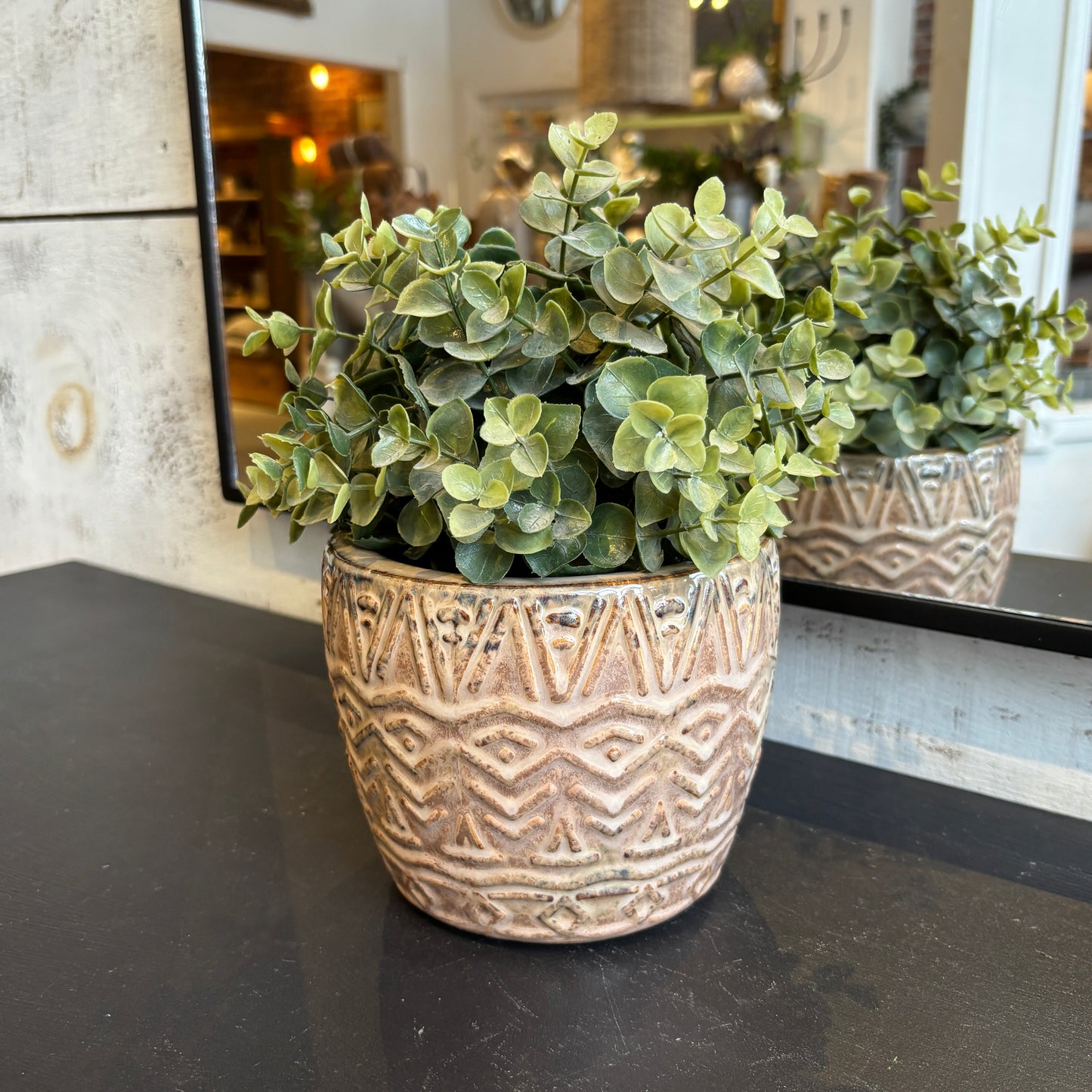 Embossed Terracotta Planter