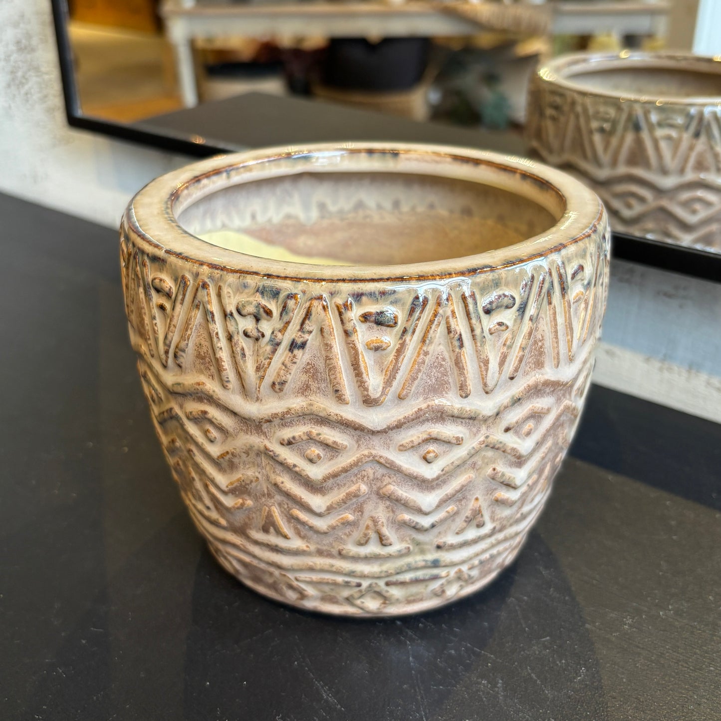 Embossed Terracotta Planter