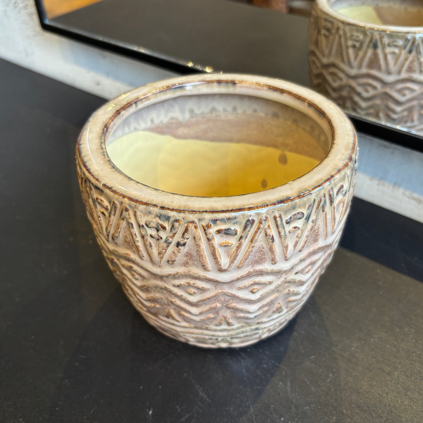 Embossed Terracotta Planter