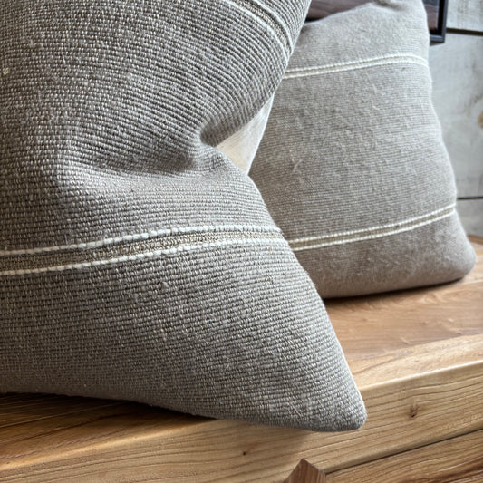 Sage Stripe Pillow - 20 x 20