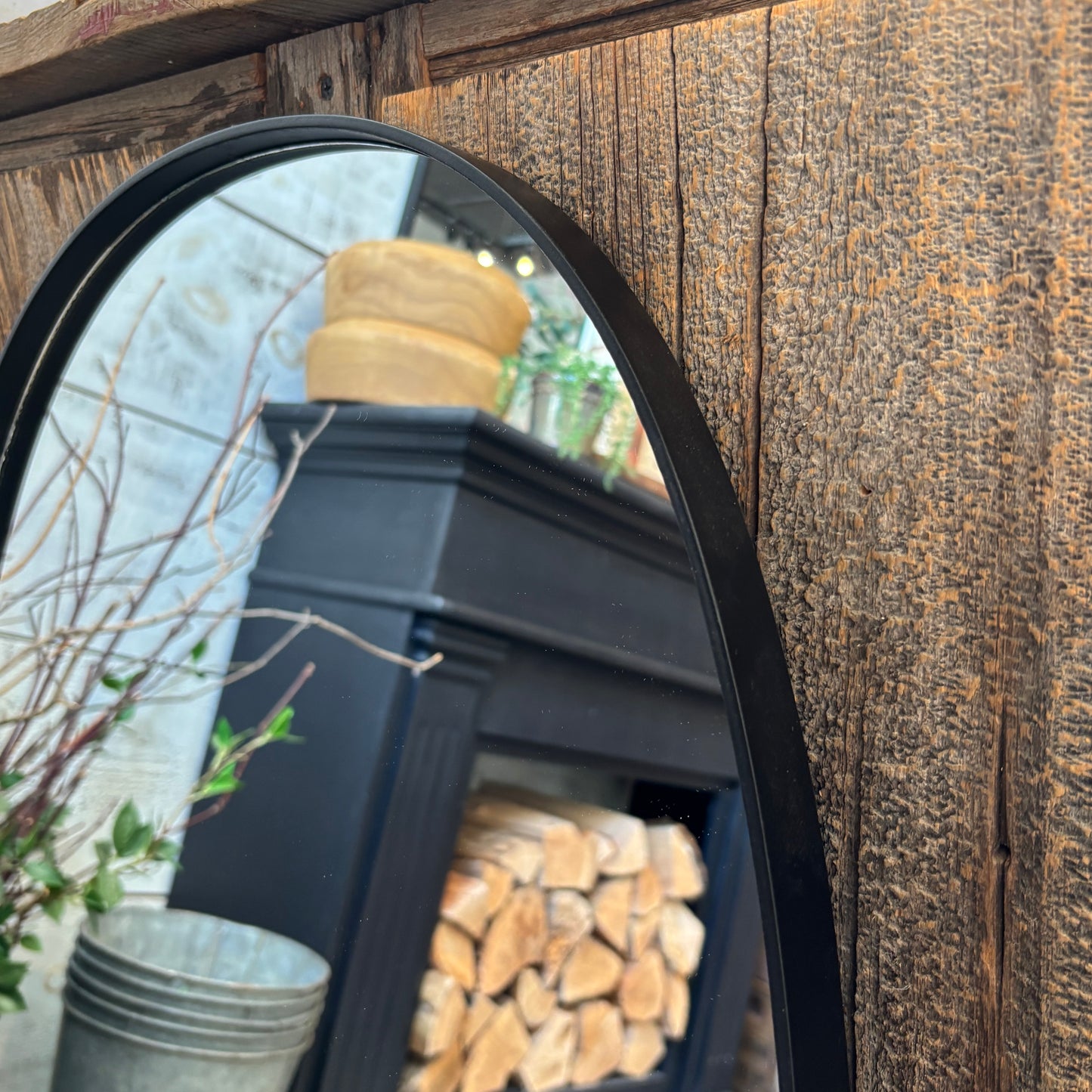 Borba Oval Mirror - Black