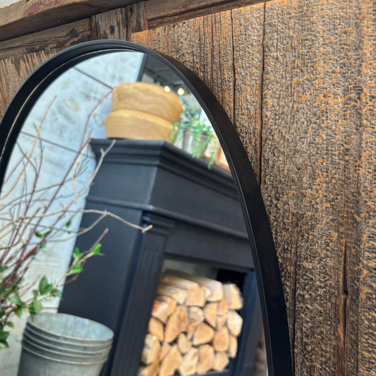 Borba Oval Mirror - Black