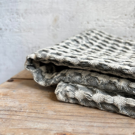 Stonewashed Waffle Weave Tea Towel