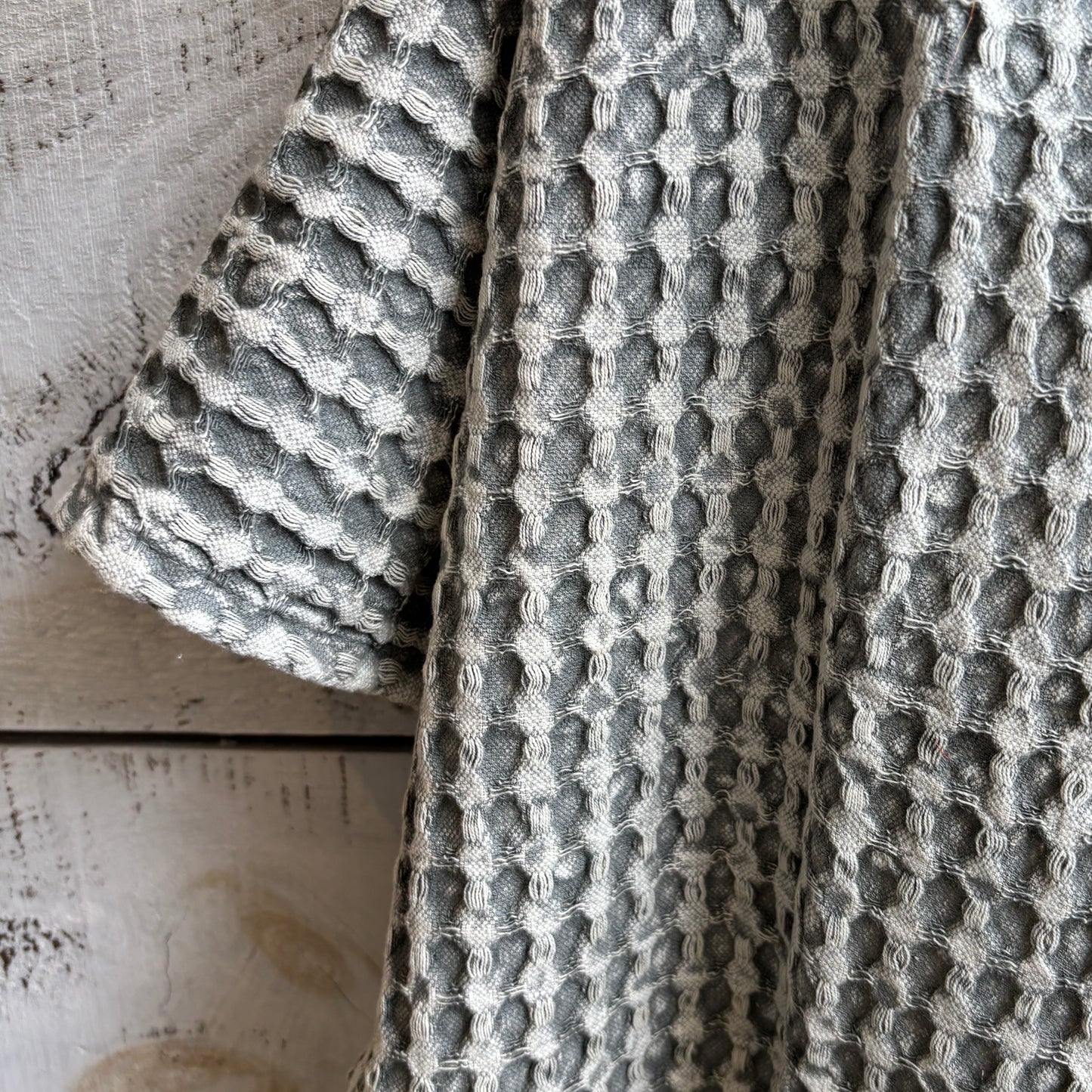Stonewashed Waffle Weave Tea Towel