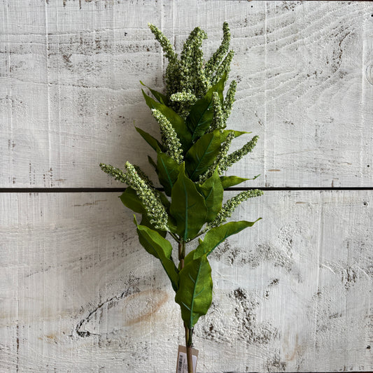Faux Foxtail Stem - Green