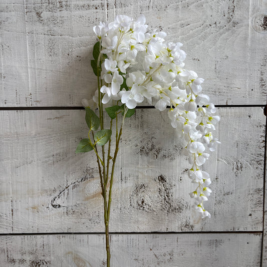 Faux White Wisteria Cascade