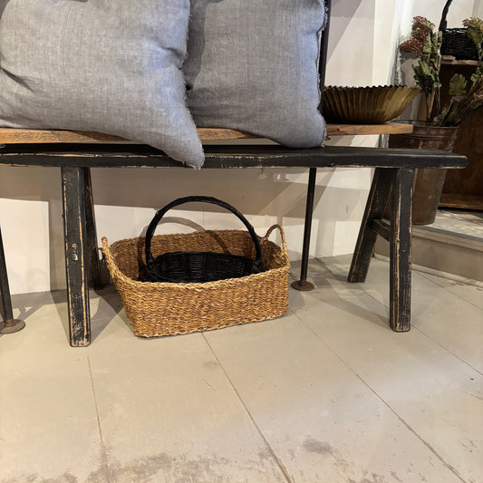 Leo Vintage Bench - Weathered Black