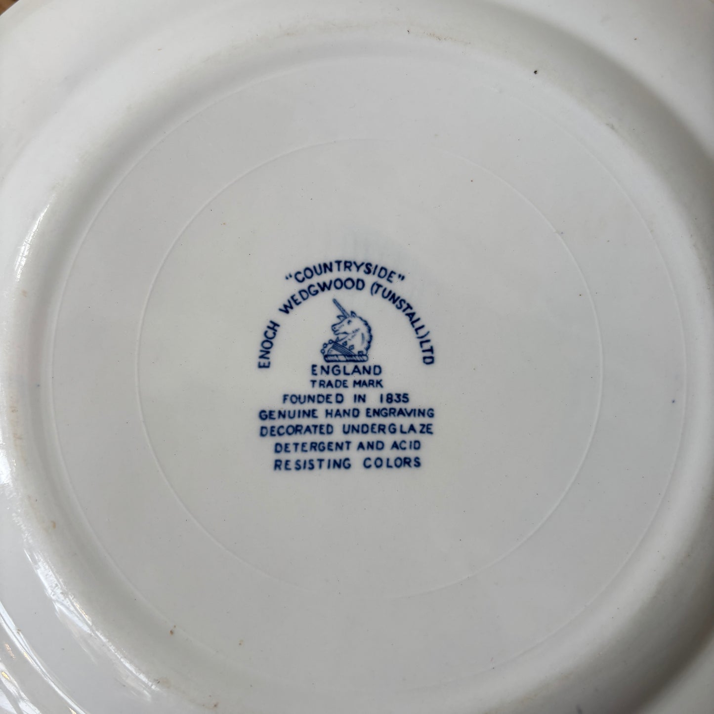 Vintage "Countryside" Dinner Plate - Enoch Wedgwood Tunstall LTD