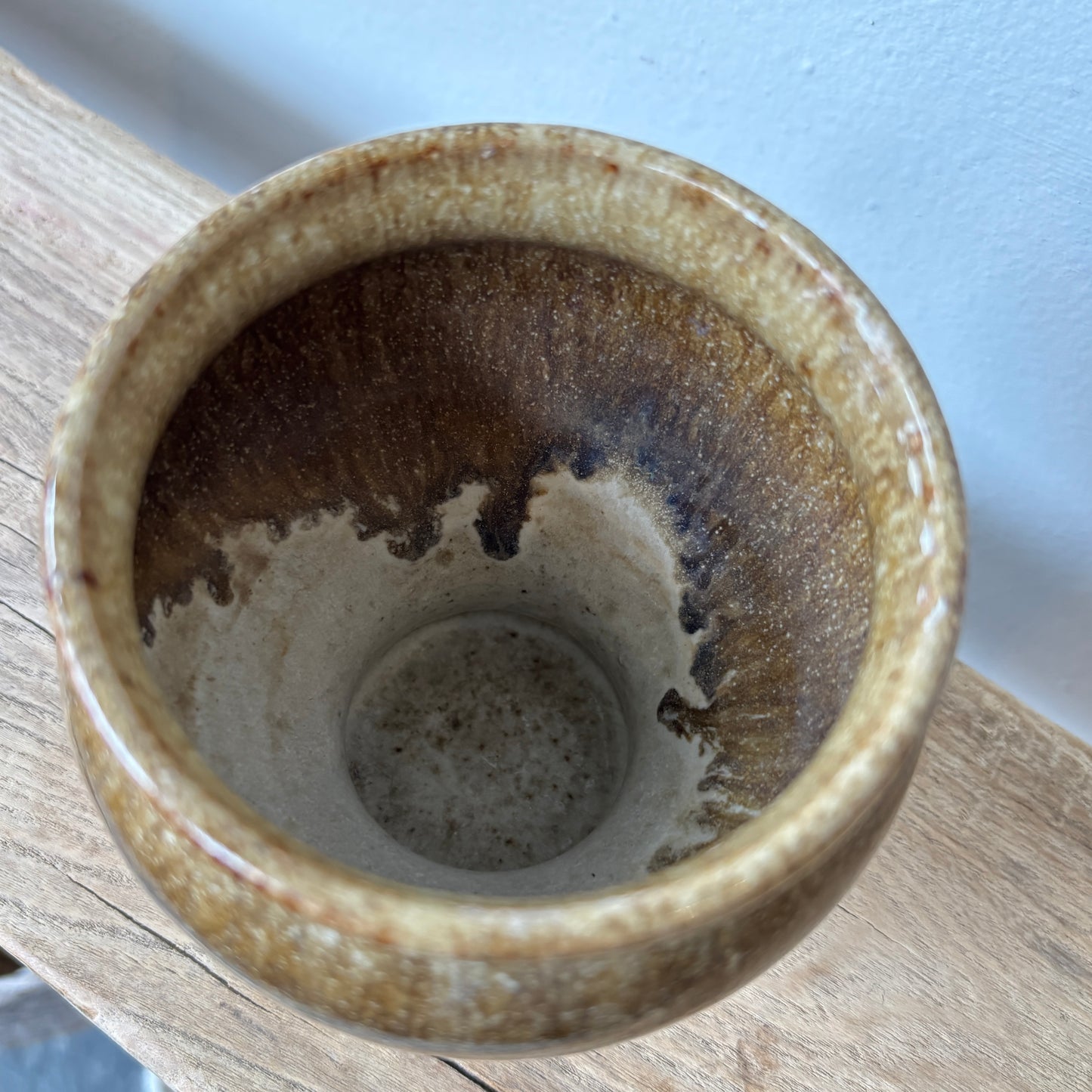 Vintage Pottery Footed Pot - SM