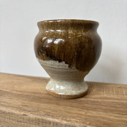 Vintage Pottery Footed Pot - SM