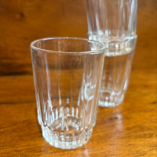 Vintage Glass w/ Diamond Design Bottom