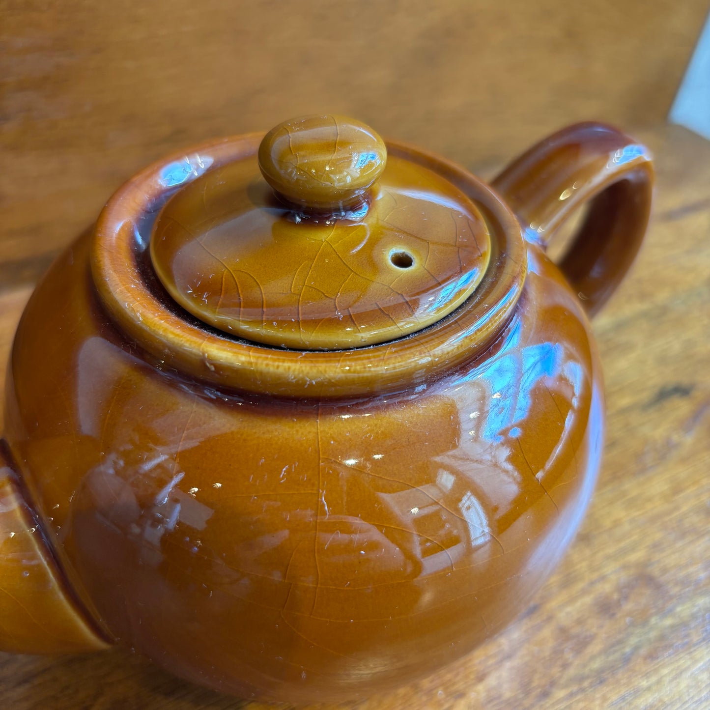 Vintage Light Brown Tea Pot - SM