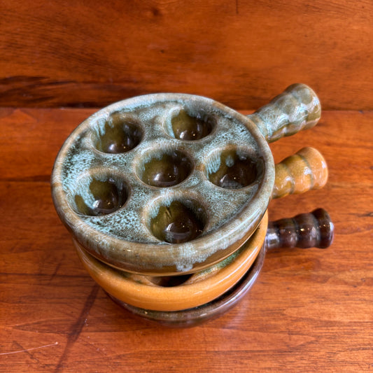 Vintage Escargot Bowls w/ Handles