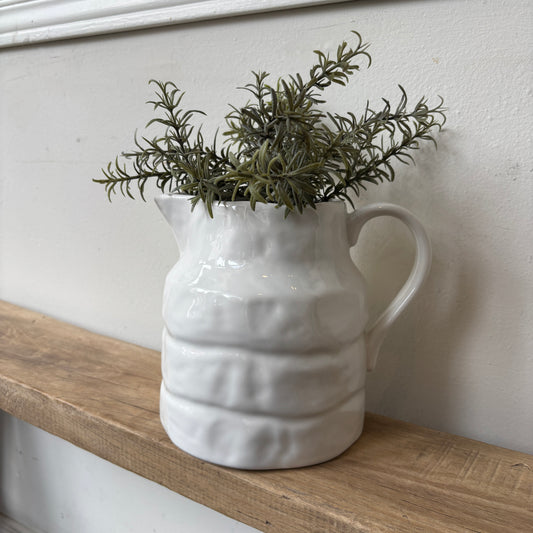 Stoneware Pitcher - White