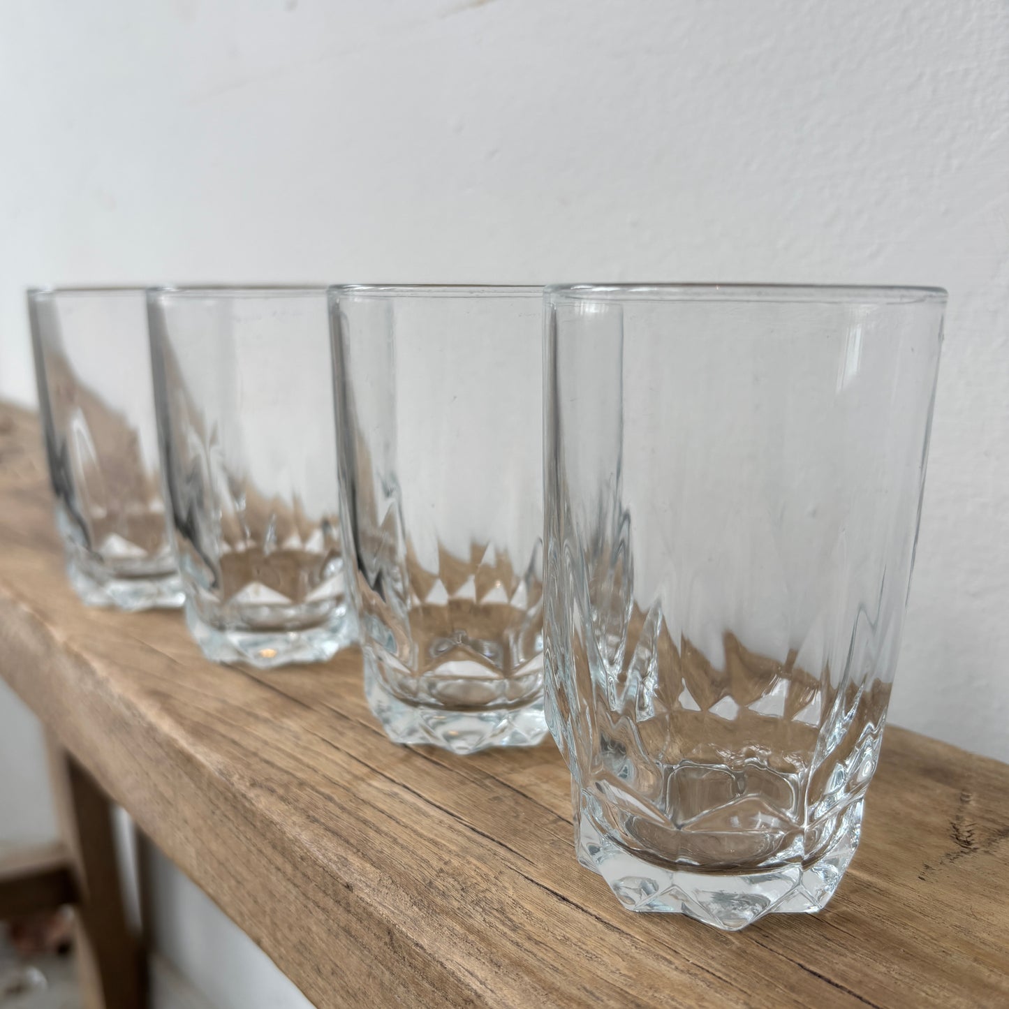 Vintage Juice Glass - Diamond Bottom