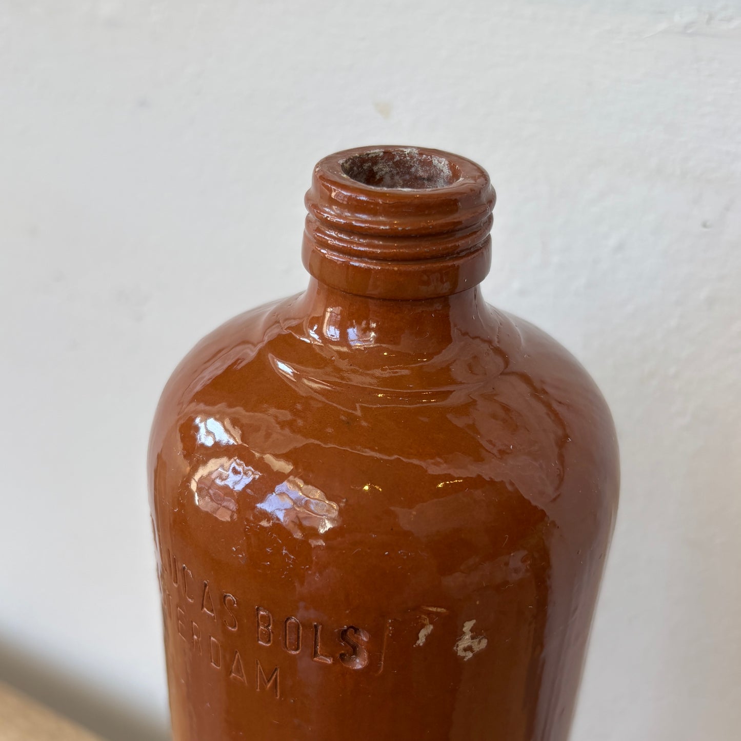 Vintage Erven Lucas Bols Amsterdam Bottle - 1L