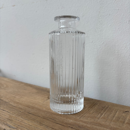 Fluted Glass Bud Vase - Small