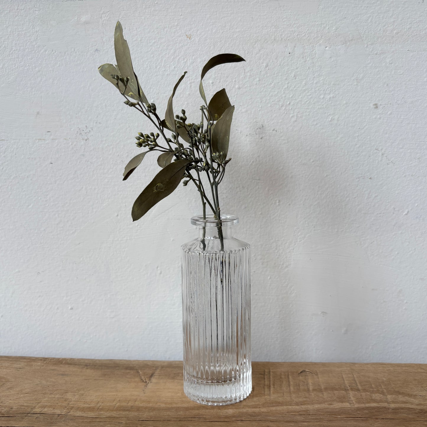 Fluted Glass Bud Vase - Small