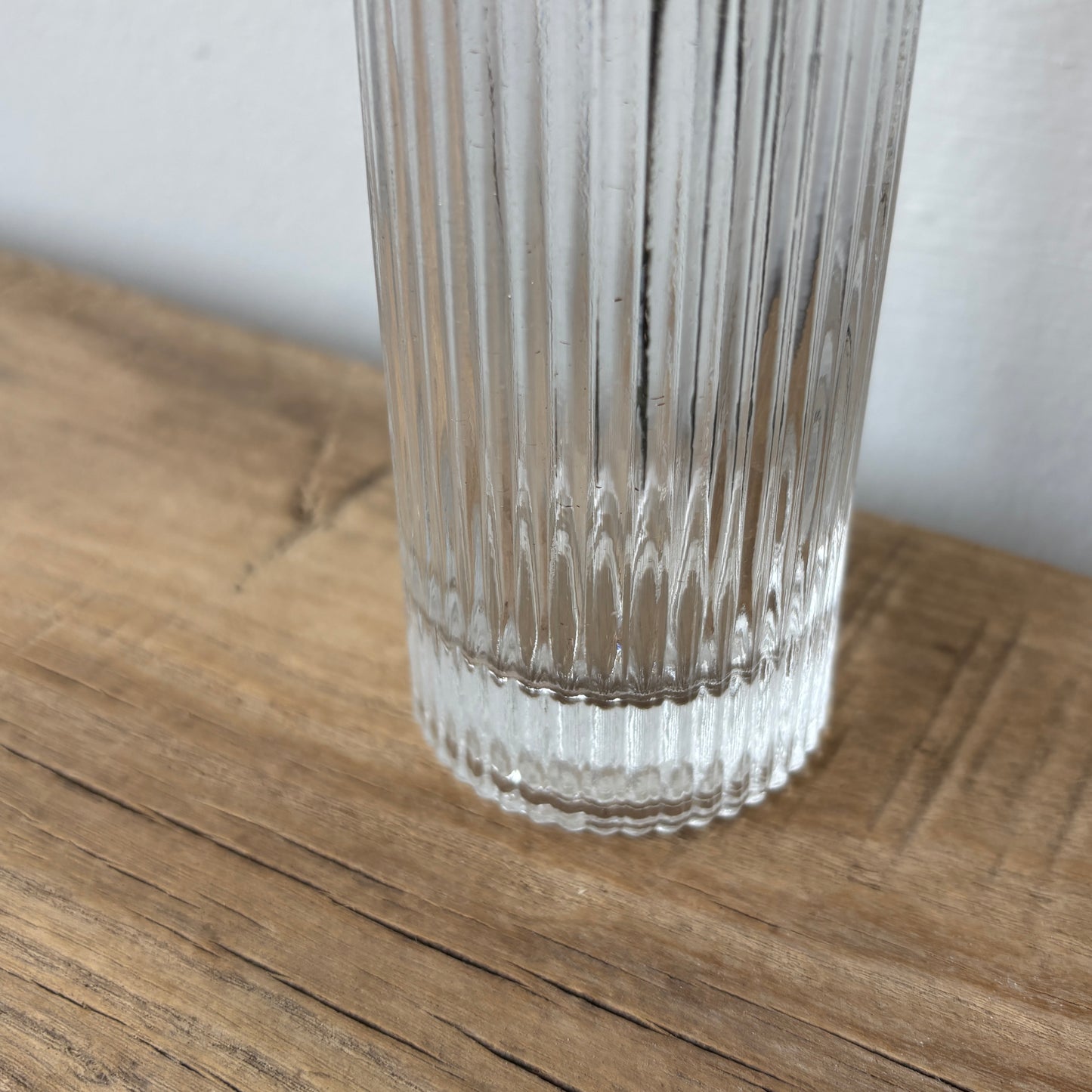 Fluted Glass Bud Vase - Small