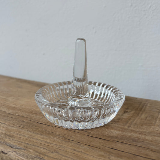 Ring Holder w/ Cut Glass Star Bottom