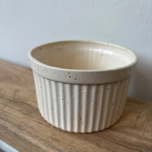 Speckled Cream Stoneware Ramekin Dish