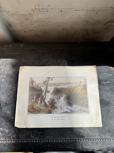 Vintage Ben Babelowsky Print - The Rideau Canal, Bytown