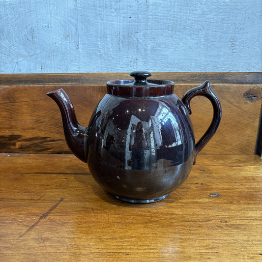 Vintage Brown Tea Pot - LG
