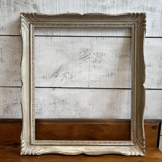 Vintage Grey/Cream Wooden Frame - LG