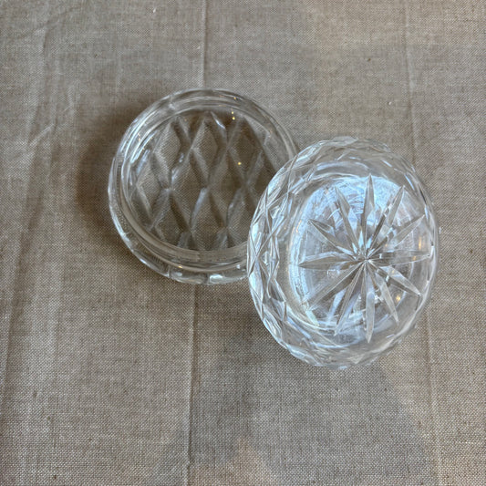Vintage Patterned Glass Trinket Dish