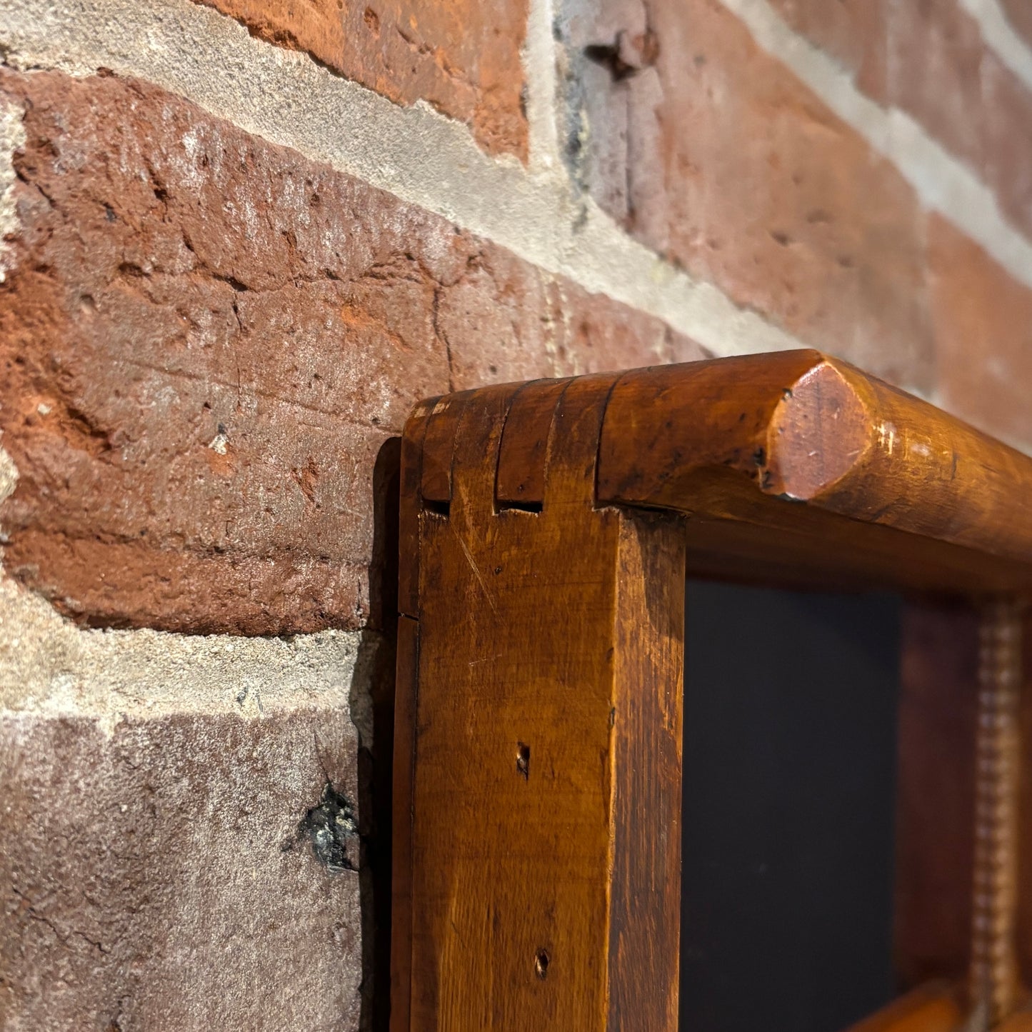 Vintage Mirrored Washboard Shelf