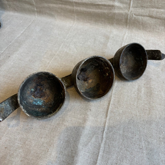 Vintage Row of 3 Sleigh Bells