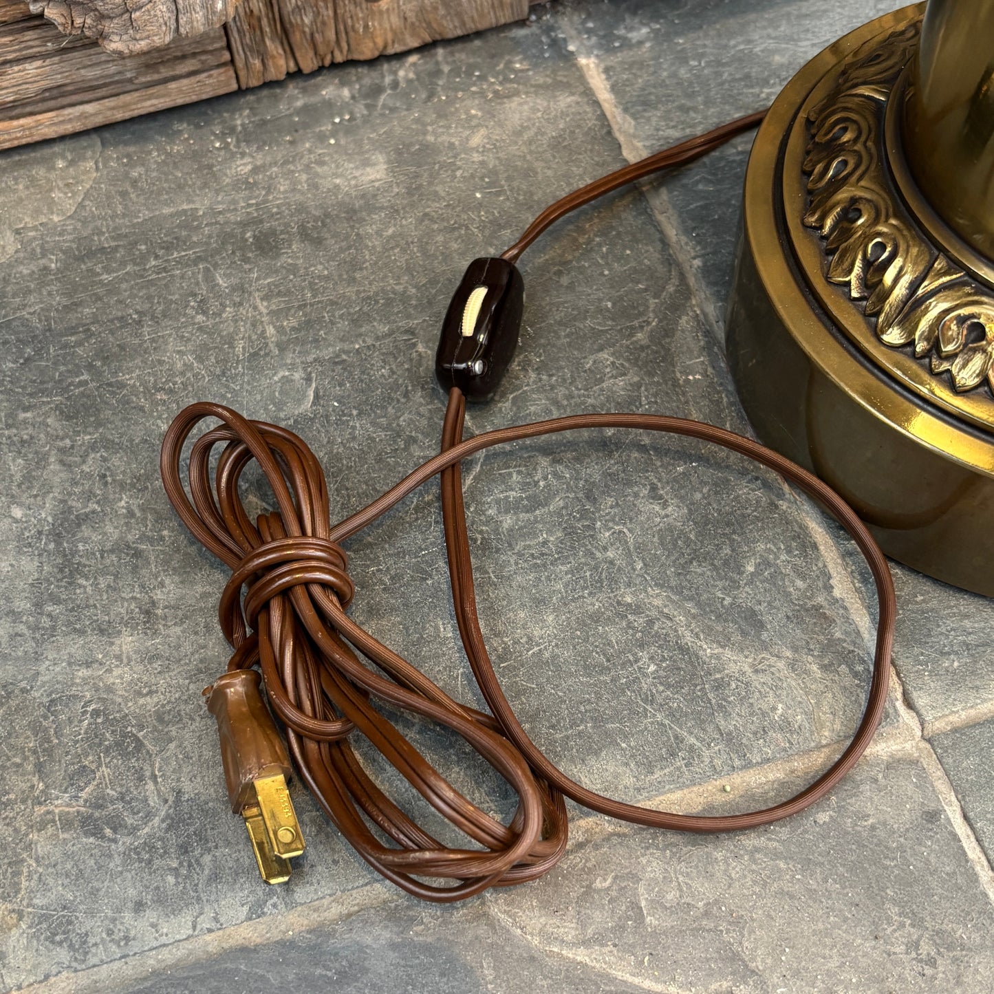 Vintage Ornate Brass Stiffel Table Lamp