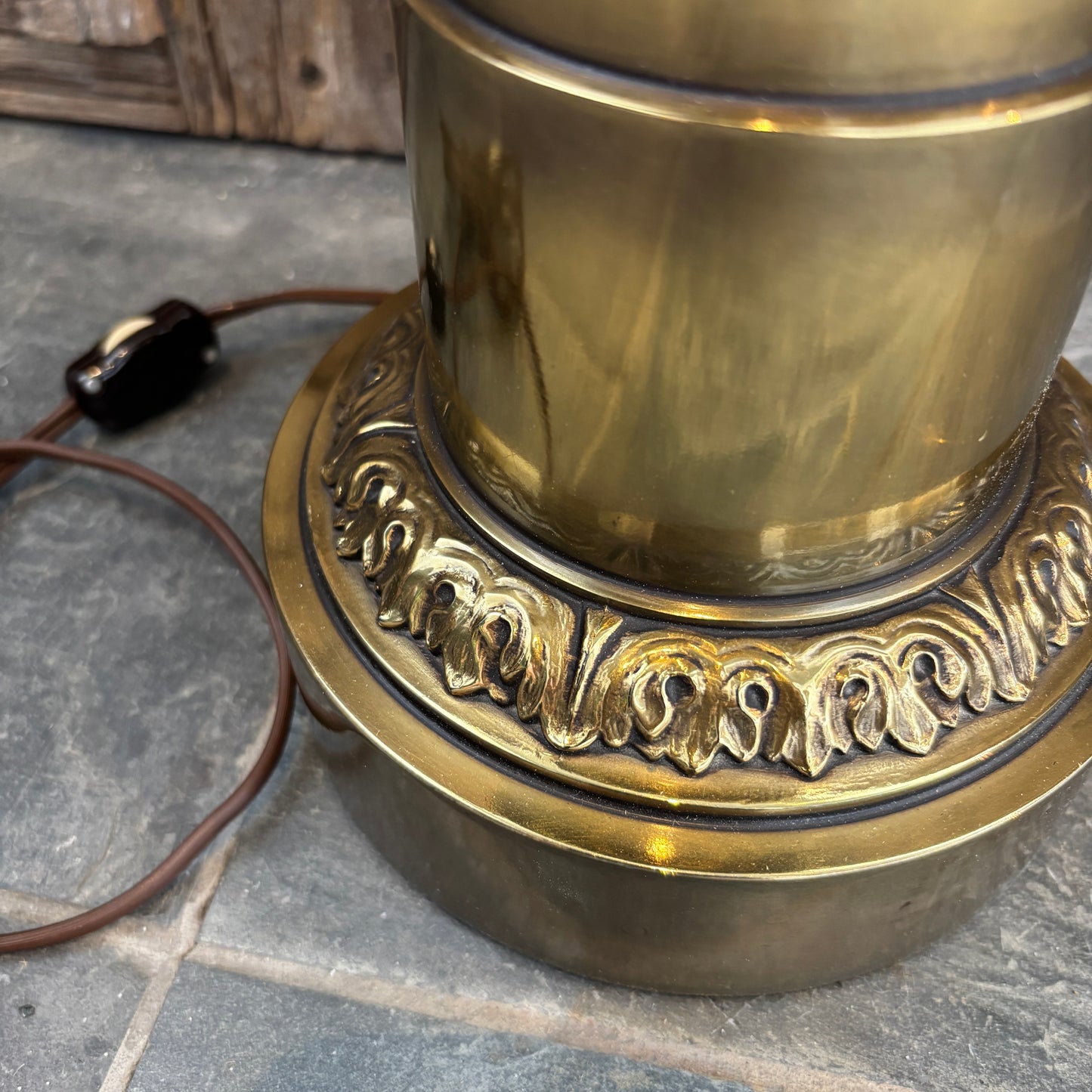 Vintage Ornate Brass Stiffel Table Lamp